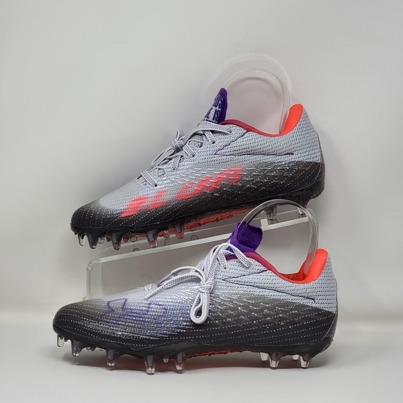 Under Armour Blur Smoke MC Football Cleats 3025123-100 Size 9.5 Womens New - Picture 2 of 10